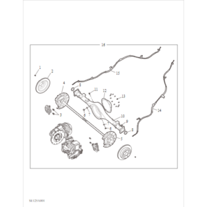Maxus T90 EV 2021-2024 Rear Axle Asm B90001176