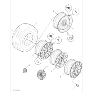 Maxus T90 EV 2021-2024 Tire Wheel Trim C00098877