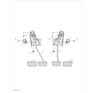 Maxus T90 EV 2021-2024 Brake Pedal C00054322
