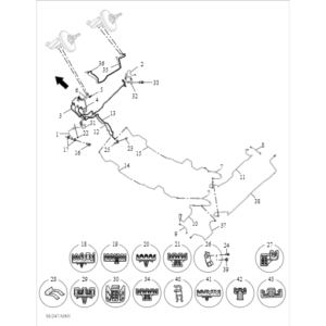Maxus T90 EV 2021-2024 Brake Pipes C00156097