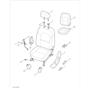 Maxus T90 EV 2021-2024 Front Manual Seat C00074418