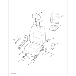 Maxus T90 EV 2021-2024 Front Manual Seat C00074418