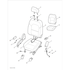 Maxus T90 EV 2021-2024 Front Electirc Seat(Right) C00142138