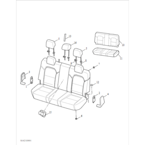 Maxus T90 EV 2021-2024 Rear Row Seat C00088944-F087