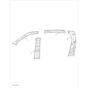 Maxus T90 EV 2021-2024 Inner Framing C00131319-4100