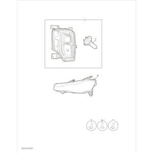 Maxus T90 EV 2021-2024 Front Lamp C00053812