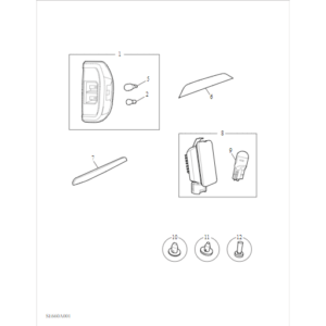 Maxus T90 EV 2021-2024 Rear Lamp B00004624