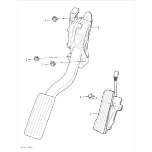 Maxus Deliver 3 2018-2019 Accelerator Pedal C00084480