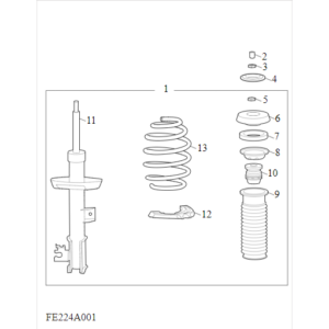 Maxus Deliver 3 2018-2019 Front Shock Absorber C00134557