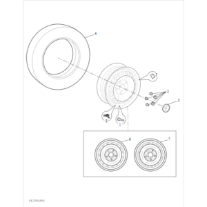 Maxus Deliver 3 2018-2019 Tire Wheel Trim C00030048