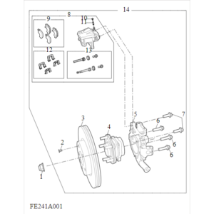 Maxus Deliver 3 2018-2019 Front Brakes C00154169