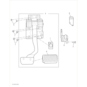 Maxus Deliver 3 2018-2019 Brake Pedal C00191751
