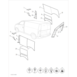 Maxus Deliver 3 2018-2019 Side Trim C00047244