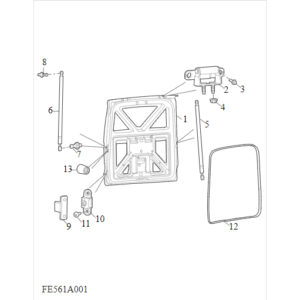 Maxus Deliver 3 2018-2019 Rear Door C00222329