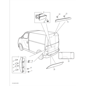 Maxus Deliver 3 2018-2019 Rear Lamp C00003417