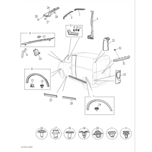 Maxus Deliver 3 2018-2019 Body Exterior Trim C00200979