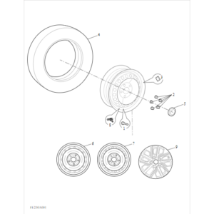 Maxus Deliver 3 2020-2024 Tire Wheel Trim C00420891