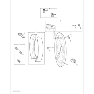 Maxus Deliver 3 2020-2024 Rear Drum Brake Corner C00238920