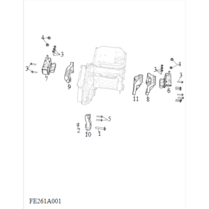 Maxus Deliver 3 2020-2024 Ept Mounts C00169136