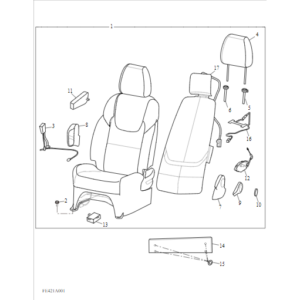 Maxus Deliver 3 2020-2024 Front Seat(Left) C00489677