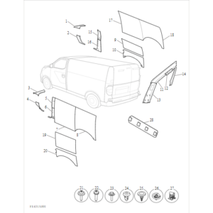 Maxus Deliver 3 2020-2024 Side Trim C00124521