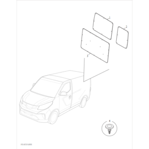 Maxus Deliver 3 2020-2024 Rear Door Trim C00059724-A148