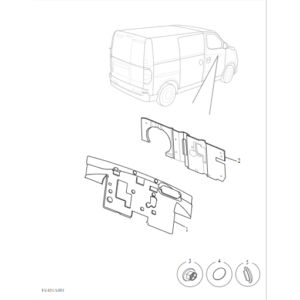 Maxus Deliver 3 2020-2024 Sound Insulation Heat Insulation C00359085