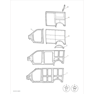 Maxus Deliver 3 2020-2024 Inner Framing C00308812-4100