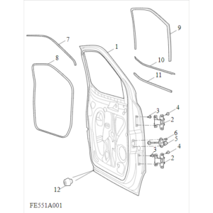 Maxus Deliver 3 2020-2024 Front Side Closure C00218022