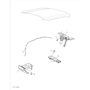 Maxus Deliver 3 2020-2024 Hood Lock B00004623