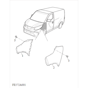 Maxus Deliver 3 2020-2024 Fenders C00065153