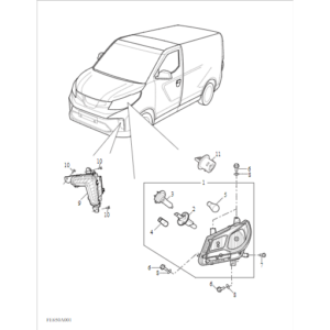 Maxus Deliver 3 2020-2024 Front Lamp C00027374