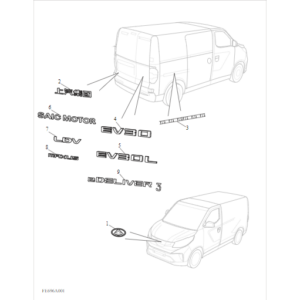 Maxus Deliver 3 2020-2024 Exterior Emblem Decal Nameplate C00247638
