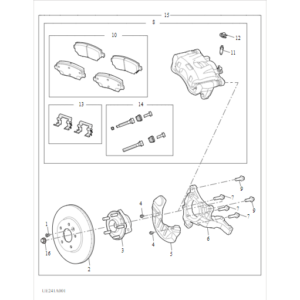 Maxus MIFA 9 2021-2024 Front Brakes C00083228