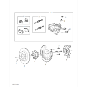 Maxus MIFA 9 2021-2024 Rear Brakes C00168969