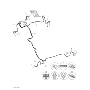 Maxus MIFA 9 2021-2024 Brake Pipes(Esp) C00120456