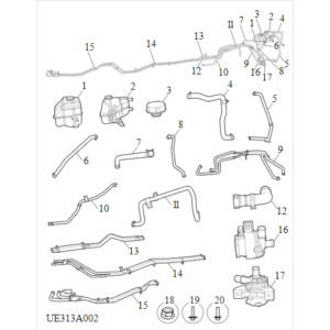 Maxus MIFA 9 2021-2024 Coolant Plumbing & Hardware C00103630