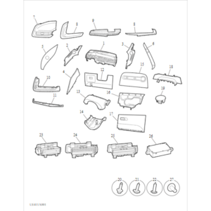 Maxus MIFA 9 2021-2024 Instrument Panel C00450043