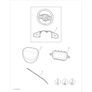 Maxus MIFA 9 2021-2024 Steering Wheel & Air Bag C00103535