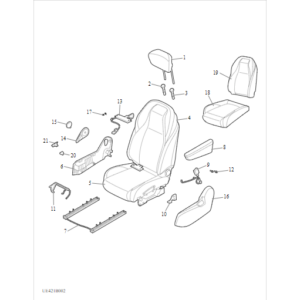 Maxus MIFA 9 2021-2024 Front Manual Right Seat C00569167-3027