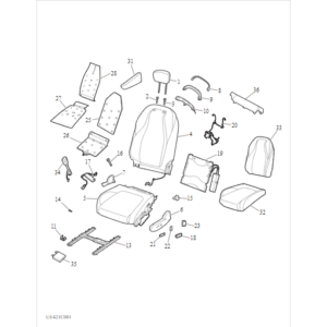 Maxus MIFA 9 2021-2024 Front Electrical Left Seat C00337911-2227