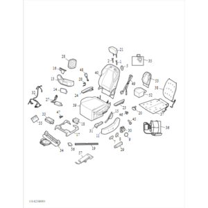 Maxus MIFA 9 2021-2024 Second Row Electric Single Seat（Lh/Rh) C00303182