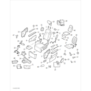 Maxus MIFA 9 2021-2024 Second Row Deluxe Single Seat(Lh/Rh) C00612866