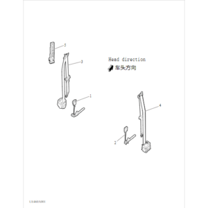 Maxus MIFA 9 2021-2024 Front Safety Belts C00030053