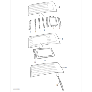 Maxus MIFA 9 2021-2024 Roof Framing C00277664-4100