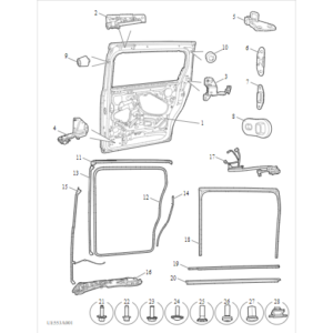 Maxus MIFA 9 2021-2024 Side Sliding Door C00004949