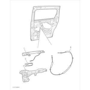 Maxus MIFA 9 2021-2024 Side Sliding Door Handle C00047194