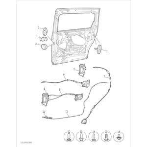Maxus MIFA 9 2021-2024 Side Sliding Door Lock C00025126