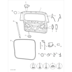 Maxus MIFA 9 2021-2024 Rear Door C00036338