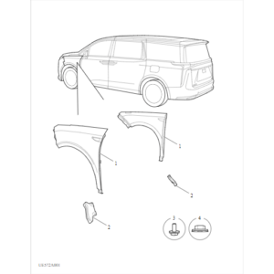 Maxus MIFA 9 2021-2024 Fenders C00158595